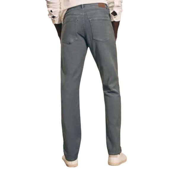 FAHERTY Men's Stretch Terry Jeans Sz 40 NWOT Slate Gray Slim Straight Leg - Picture 3 of 12